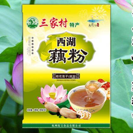 西湖藕粉三家村桂花莲子红枣360g杭州特产早餐食品速食代餐粉羹